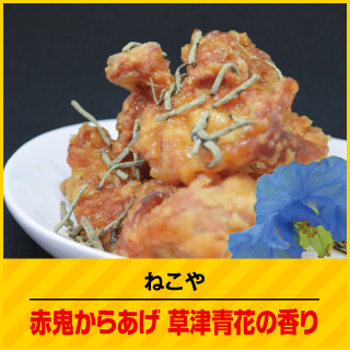 ねこや 赤鬼からあげ草津青花の香り